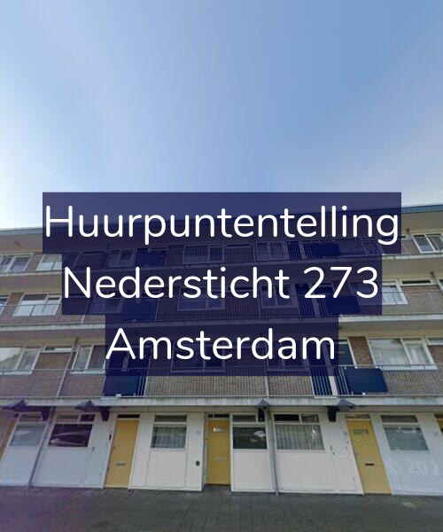 Foto gevel Huurpuntentelling voor Nedersticht 273, Amsterdam