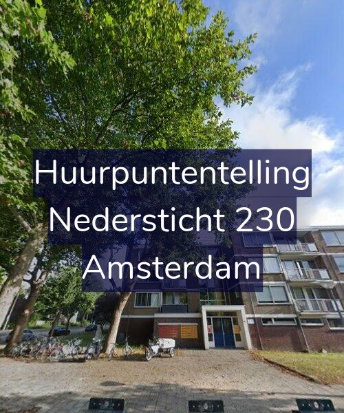 Foto gevel Huurpuntentelling voor Nedersticht 230, Amsterdam