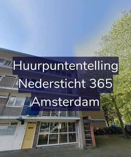 Foto gevel Huurpuntentelling voor Nedersticht 365, Amsterdam