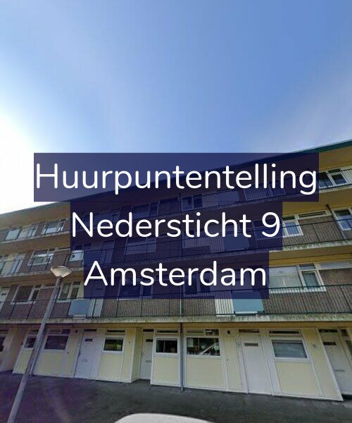 Foto gevel Huurpuntentelling voor Nedersticht 9, Amsterdam