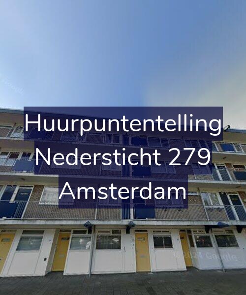 Foto gevel Huurpuntentelling voor Nedersticht 279, Amsterdam