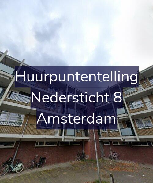 Foto gevel Huurpuntentelling voor Nedersticht 8, Amsterdam
