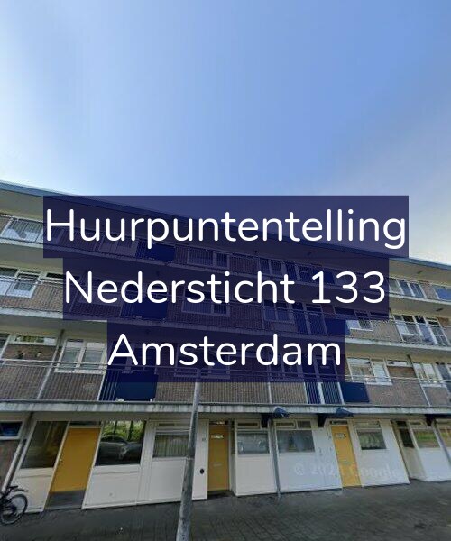 Foto gevel Huurpuntentelling voor Nedersticht 133, Amsterdam