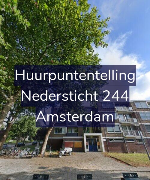 Foto gevel Huurpuntentelling voor Nedersticht 244, Amsterdam