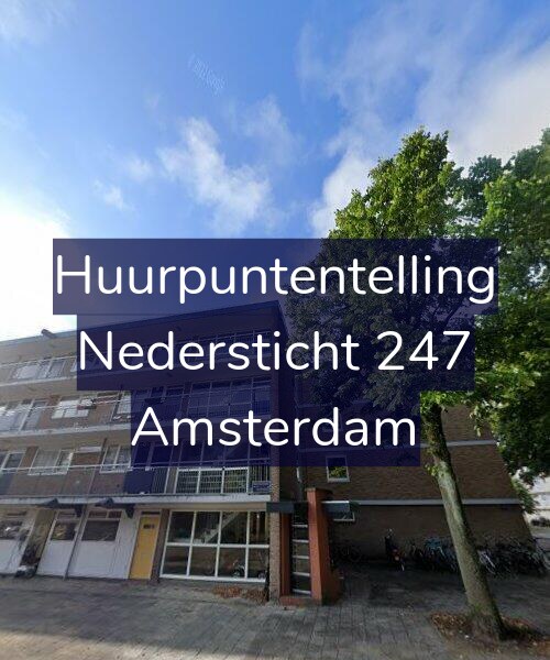 Foto gevel Huurpuntentelling voor Nedersticht 247, Amsterdam