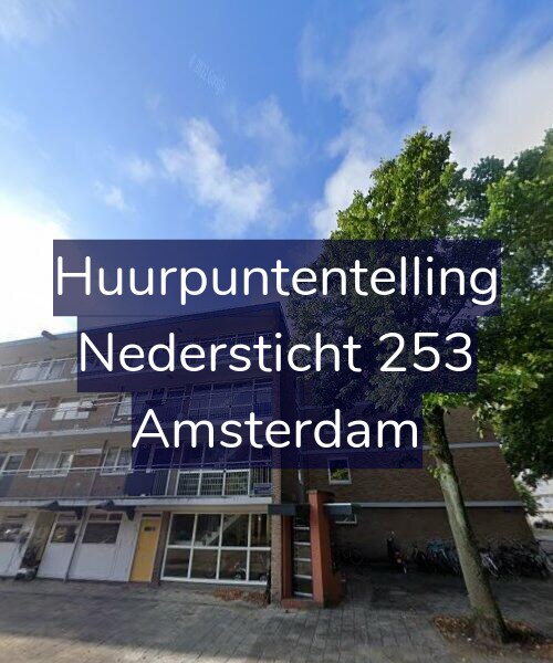 Foto gevel Huurpuntentelling voor Nedersticht 253, Amsterdam