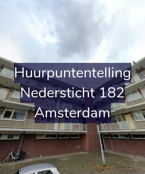 Foto gevel Huurpuntentelling voor Nedersticht 182, Amsterdam