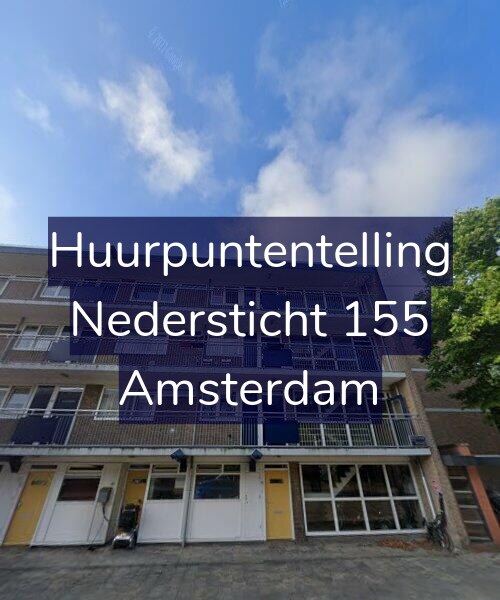 Foto gevel Huurpuntentelling voor Nedersticht 155, Amsterdam