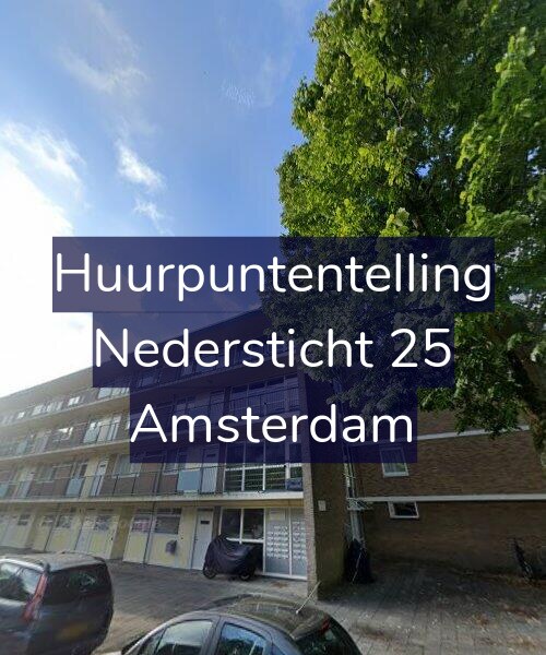 Foto gevel Huurpuntentelling voor Nedersticht 25, Amsterdam