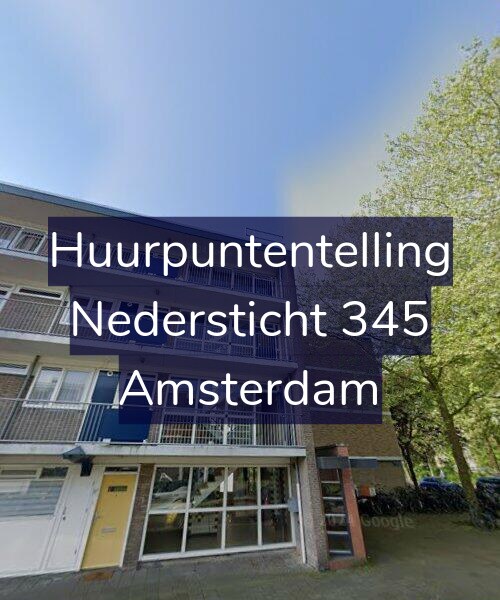 Foto gevel Huurpuntentelling voor Nedersticht 345, Amsterdam