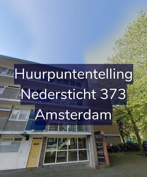 Foto gevel Huurpuntentelling voor Nedersticht 373, Amsterdam