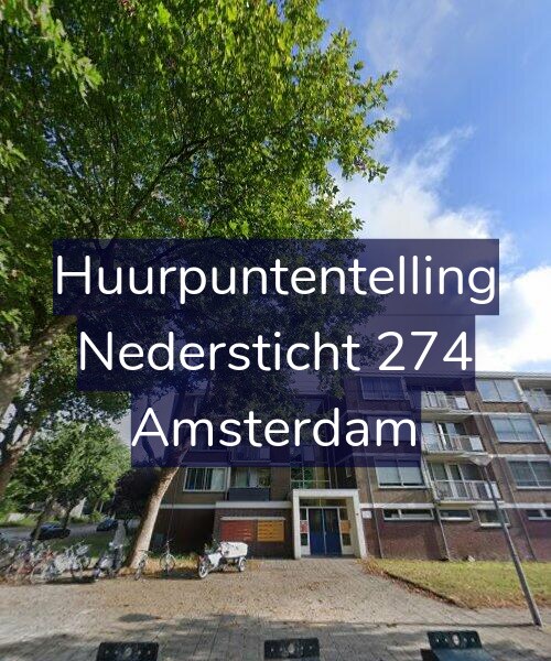 Foto gevel Huurpuntentelling voor Nedersticht 274, Amsterdam