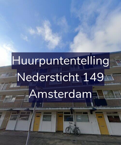 Foto gevel Huurpuntentelling voor Nedersticht 149, Amsterdam