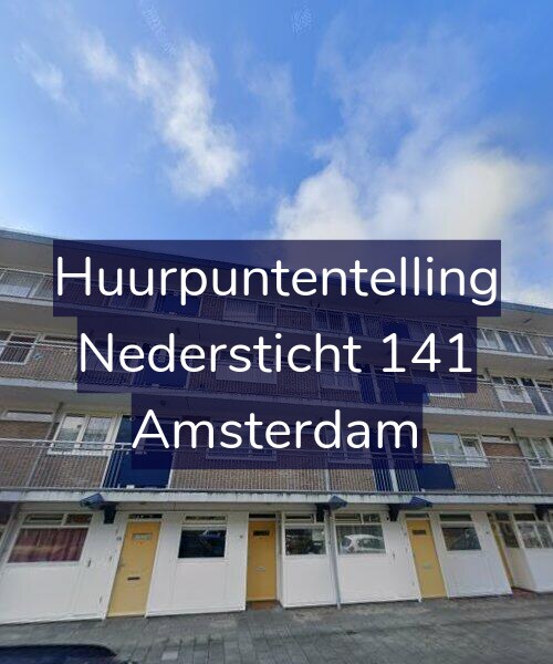Foto gevel Huurpuntentelling voor Nedersticht 141, Amsterdam