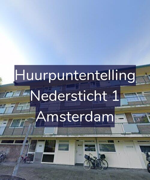 Foto gevel Huurpuntentelling voor Nedersticht 1, Amsterdam