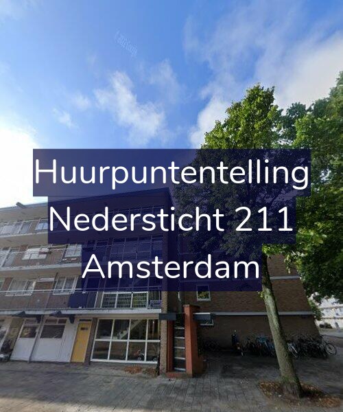 Foto gevel Huurpuntentelling voor Nedersticht 211, Amsterdam