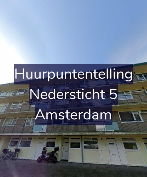 Foto gevel Huurpuntentelling voor Nedersticht 5, Amsterdam
