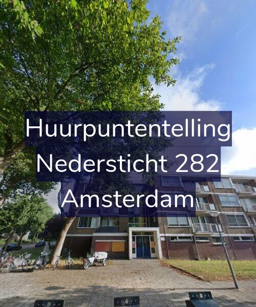Foto gevel Huurpuntentelling voor Nedersticht 282, Amsterdam