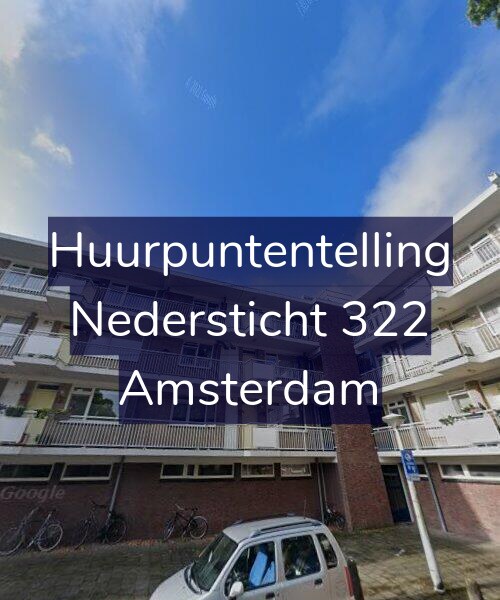 Foto gevel Huurpuntentelling voor Nedersticht 322, Amsterdam