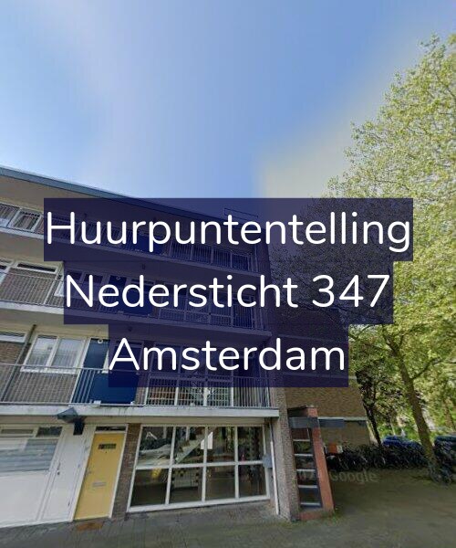 Foto gevel Huurpuntentelling voor Nedersticht 347, Amsterdam