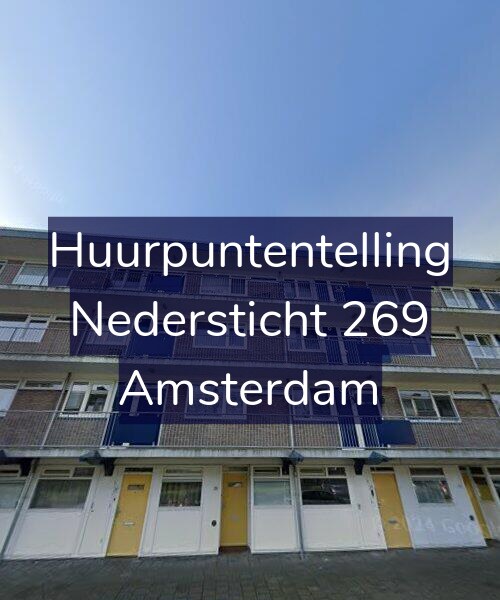 Foto gevel Huurpuntentelling voor Nedersticht 269, Amsterdam