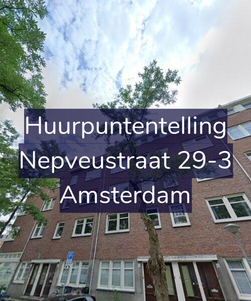 Foto gevel Huurpuntentelling voor Nepveustraat 29-3, Amsterdam