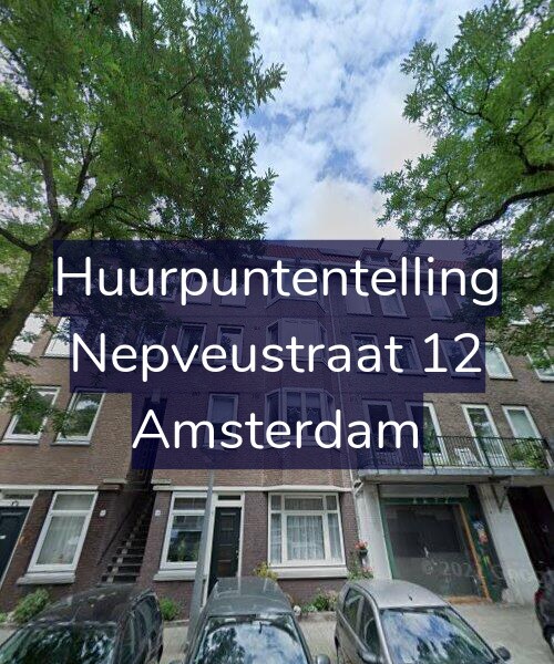 Foto gevel Huurpuntentelling voor Nepveustraat 12, Amsterdam