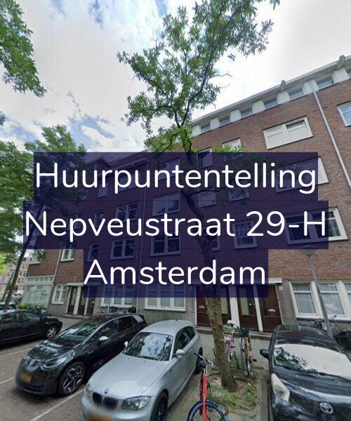 Foto gevel Huurpuntentelling voor Nepveustraat 29-H, Amsterdam
