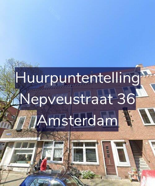 Foto gevel Huurpuntentelling voor Nepveustraat 36, Amsterdam