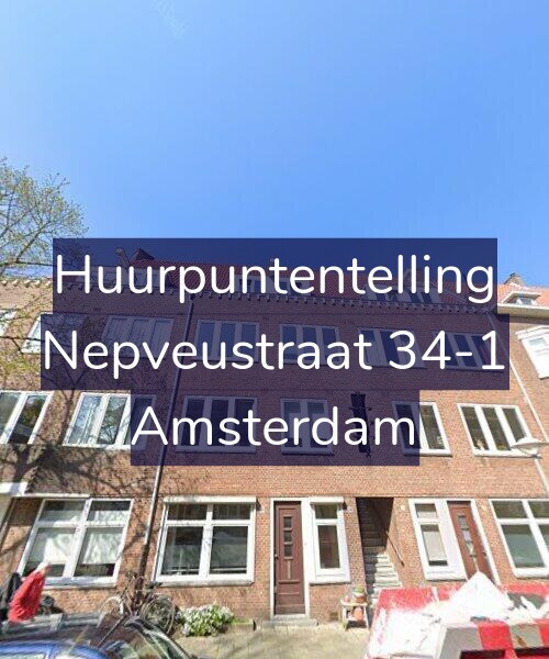Foto gevel Huurpuntentelling voor Nepveustraat 34-1, Amsterdam