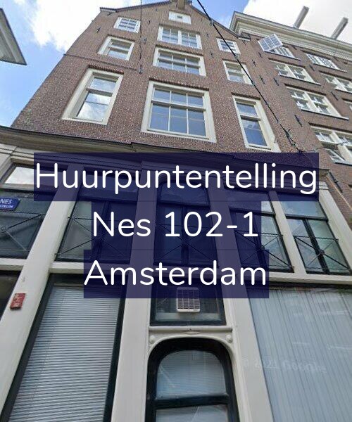Foto gevel Huurpuntentelling voor Nes 102-1, Amsterdam