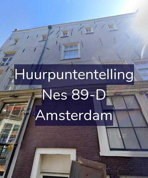 Foto gevel Huurpuntentelling voor Nes 89-D, Amsterdam