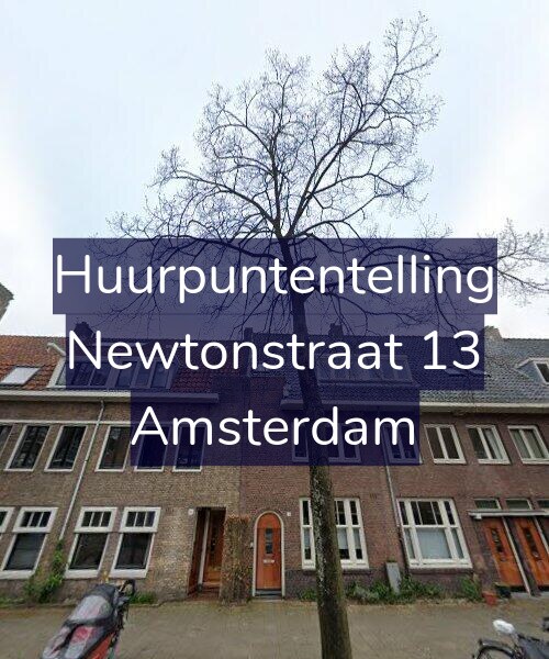 Foto gevel Huurpuntentelling voor Newtonstraat 13, Amsterdam