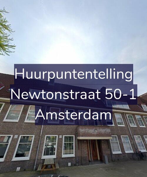 Foto gevel Huurpuntentelling voor Newtonstraat 50-1, Amsterdam