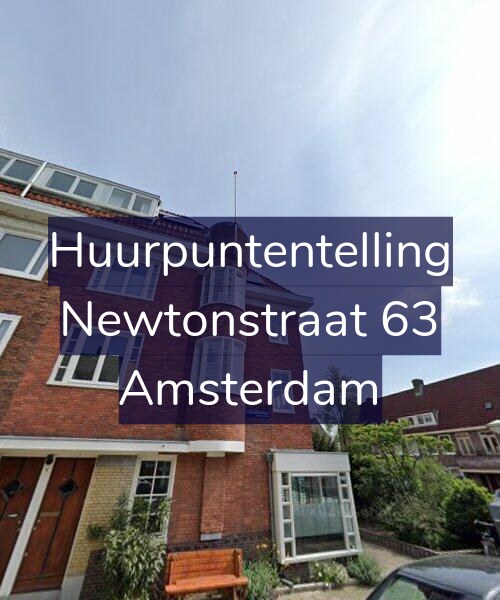 Foto gevel Huurpuntentelling voor Newtonstraat 63, Amsterdam