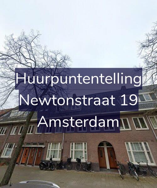 Foto gevel Huurpuntentelling voor Newtonstraat 19, Amsterdam
