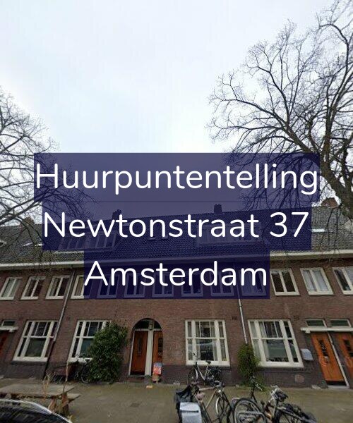 Foto gevel Huurpuntentelling voor Newtonstraat 37, Amsterdam