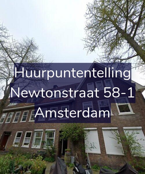 Foto gevel Huurpuntentelling voor Newtonstraat 58-1, Amsterdam