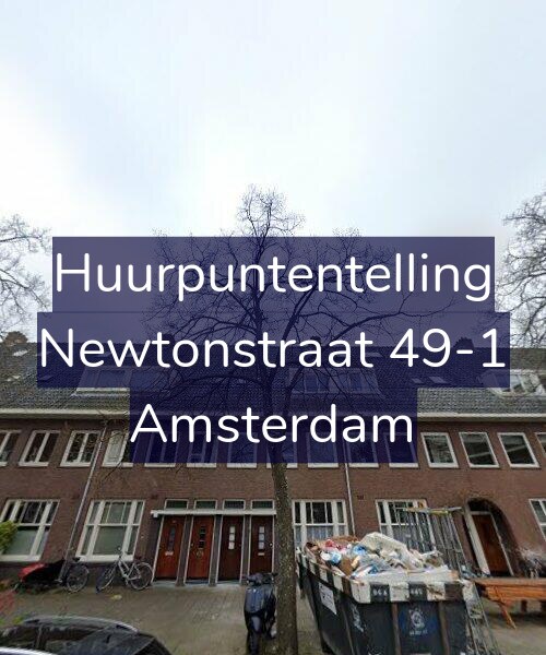 Foto gevel Huurpuntentelling voor Newtonstraat 49-1, Amsterdam