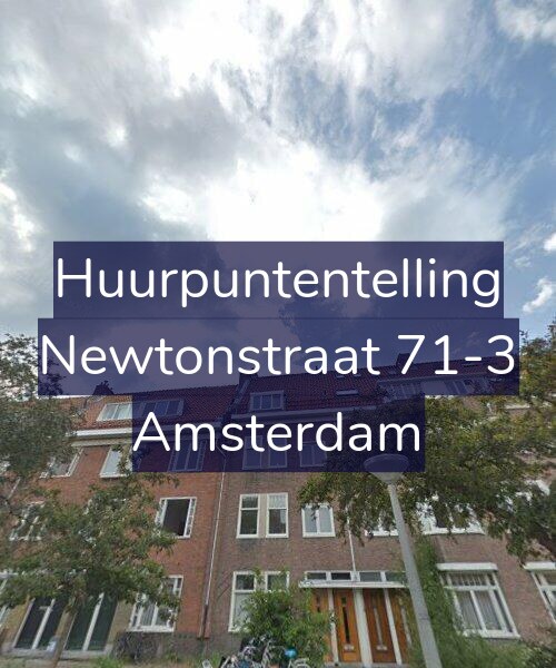 Foto gevel Huurpuntentelling voor Newtonstraat 71-3, Amsterdam