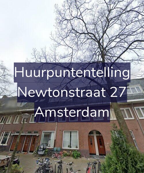 Foto gevel Huurpuntentelling voor Newtonstraat 27, Amsterdam