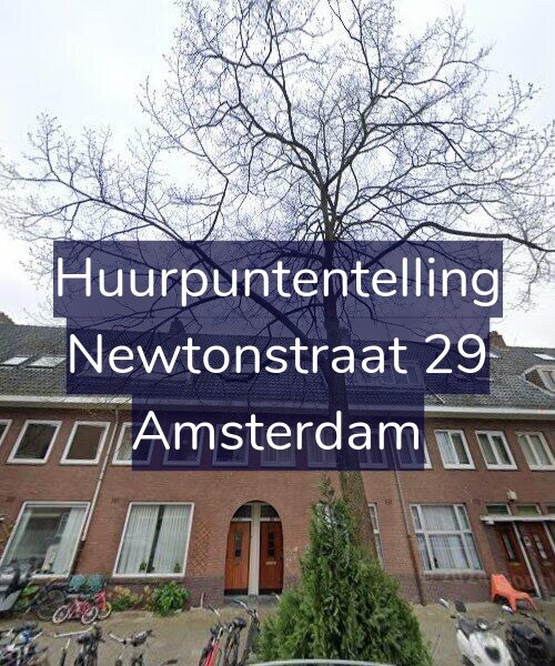 Foto gevel Huurpuntentelling voor Newtonstraat 29, Amsterdam