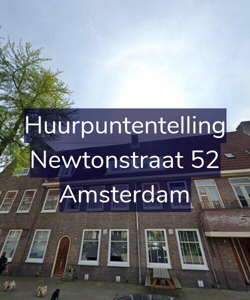 Foto gevel Huurpuntentelling voor Newtonstraat 52, Amsterdam