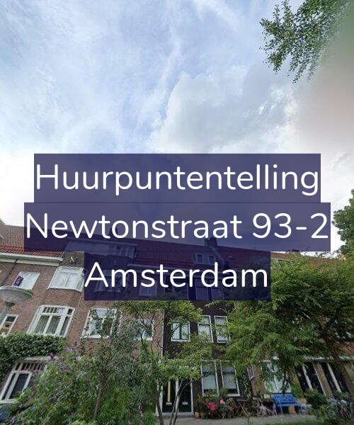 Foto gevel Huurpuntentelling voor Newtonstraat 93-2, Amsterdam