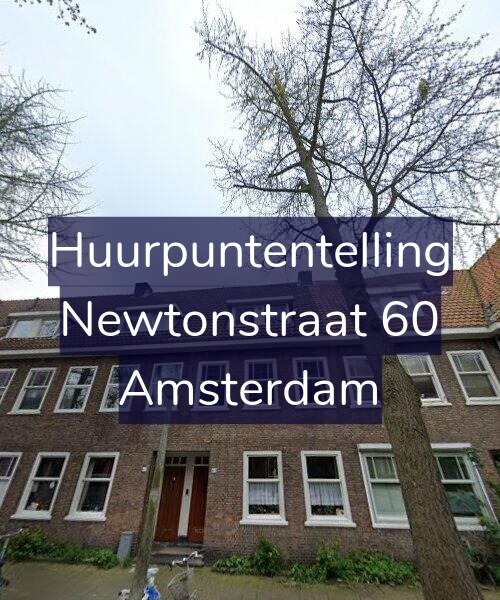 Foto gevel Huurpuntentelling voor Newtonstraat 60, Amsterdam