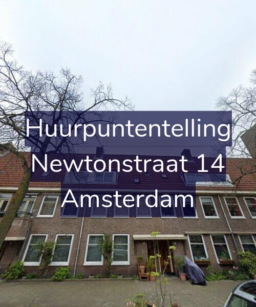 Foto gevel Huurpuntentelling voor Newtonstraat 14, Amsterdam