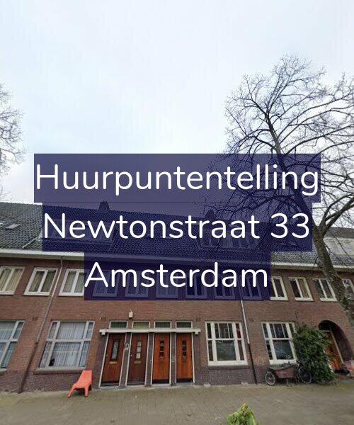 Foto gevel Huurpuntentelling voor Newtonstraat 33, Amsterdam