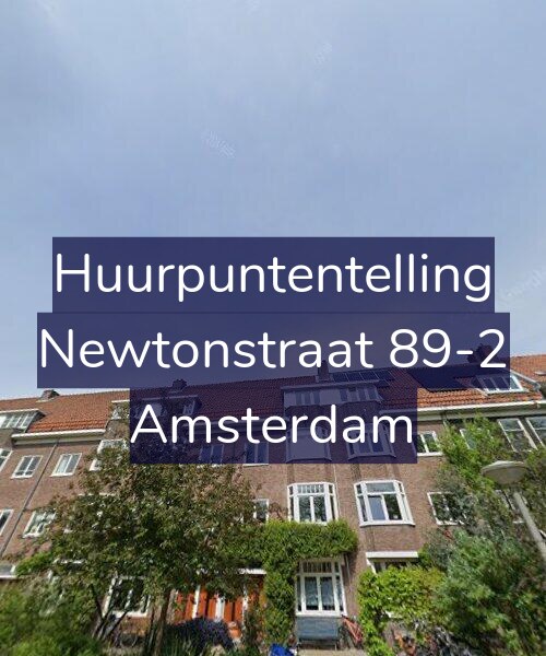 Foto gevel Huurpuntentelling voor Newtonstraat 89-2, Amsterdam