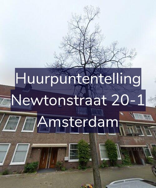 Foto gevel Huurpuntentelling voor Newtonstraat 20-1, Amsterdam