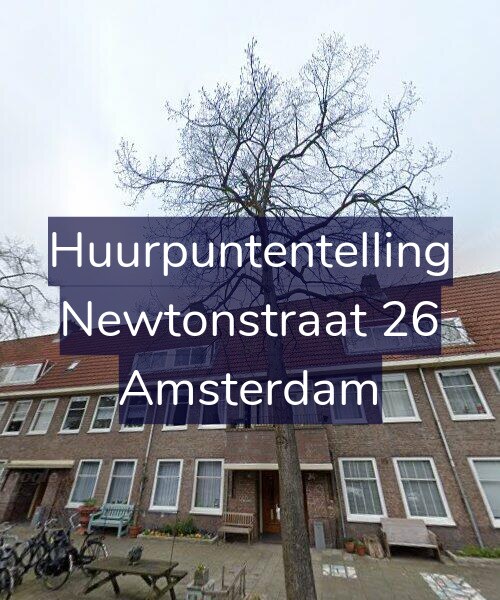 Foto gevel Huurpuntentelling voor Newtonstraat 26, Amsterdam